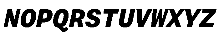 FAIRESprigSansMono BlackItalic Instance Font UPPERCASE