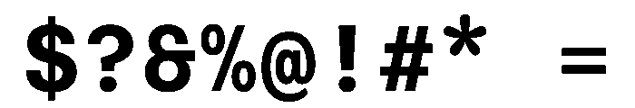 FAIRESprigSansMono Bold Instance Font OTHER CHARS