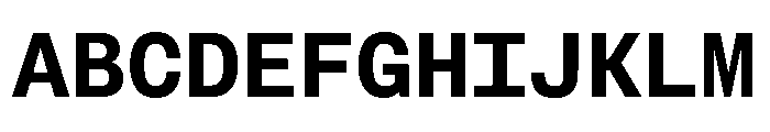 FAIRESprigSansMono Bold Instance Font UPPERCASE