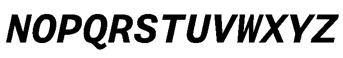 FAIRESprigSansMono BoldItalic Instance Font UPPERCASE