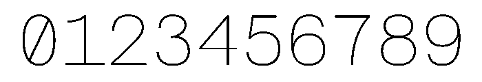 FAIRESprigSansMono Hairline Instance Font OTHER CHARS