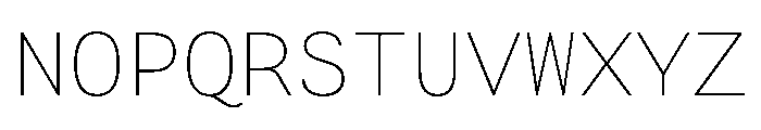 FAIRESprigSansMono Hairline Instance Font UPPERCASE