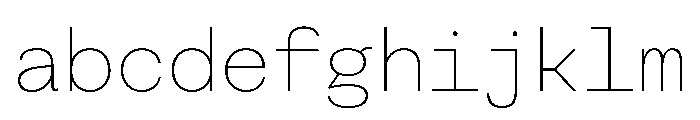 FAIRESprigSansMono Hairline Instance FONT
