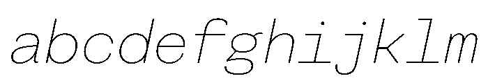 FAIRESprigSansMono HairlineItalic Instance FONT