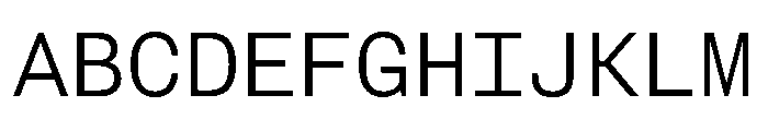 FAIRESprigSansMono Light Instance Font UPPERCASE