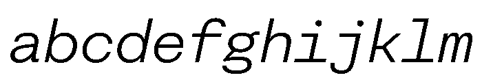FAIRESprigSansMono LightItalic Instance FONT