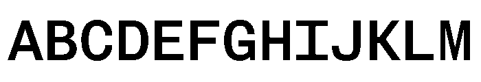 FAIRESprigSansMono Medium Instance Font UPPERCASE