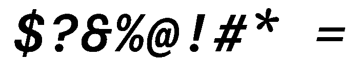 FAIRESprigSansMono MediumItalic Instance Font OTHER CHARS