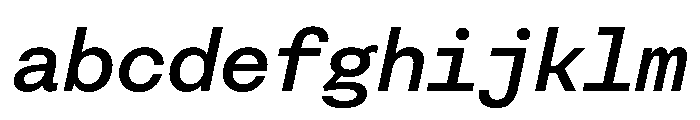 FAIRESprigSansMono MediumItalic Instance FONT