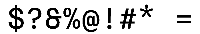 FAIRESprigSansMono Regular Instance Font OTHER CHARS