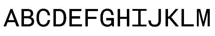 FAIRESprigSansMono Regular Instance Font UPPERCASE