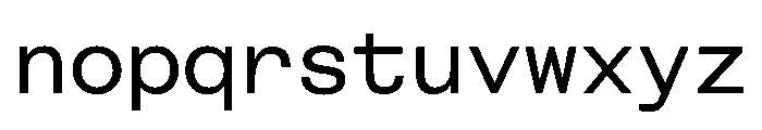 FAIRESprigSansMono Regular Instance Font LOWERCASE