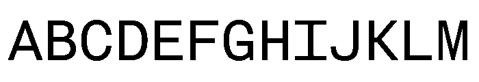FAIRESprigSansMono Regular Font UPPERCASE
