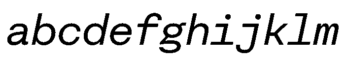 FAIRESprigSansMono RegularItalic Instance FONT