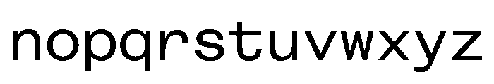 FAIRESprigSansMono Regular Font LOWERCASE