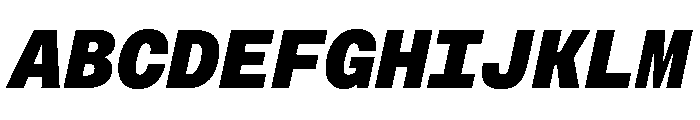 FAIRESprigSansMono SuperItalic Instance Font UPPERCASE
