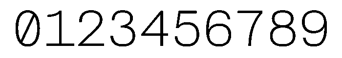 FAIRESprigSansMono Thin Instance Font OTHER CHARS