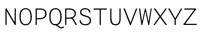 FAIRESprigSansMono Thin Instance Font UPPERCASE