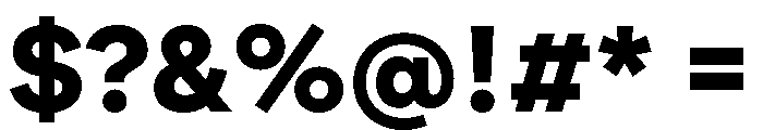 FactorA Black Font OTHER CHARS