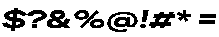 FactorA Black100Italic Font OTHER CHARS