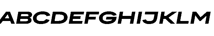 FactorA Black100Italic Font UPPERCASE