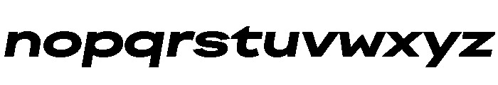 FactorA Black100Italic Font LOWERCASE