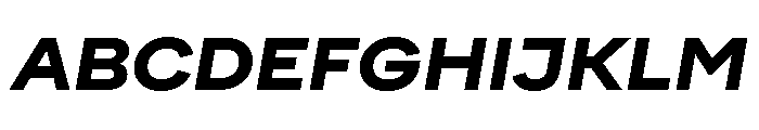 FactorA Black35Italic Font UPPERCASE