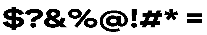 FactorA Black65 Font OTHER CHARS
