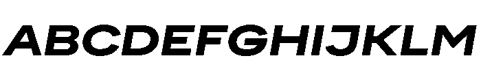 FactorA Black65Italic Font UPPERCASE