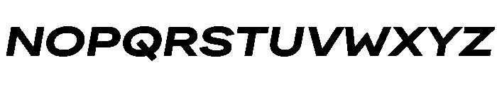 FactorA Black65Italic Font UPPERCASE