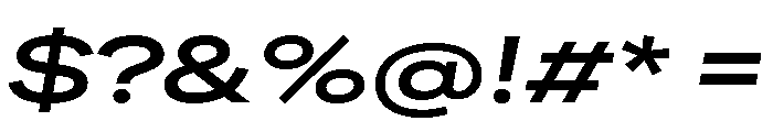 FactorA Bold100Italic Font OTHER CHARS