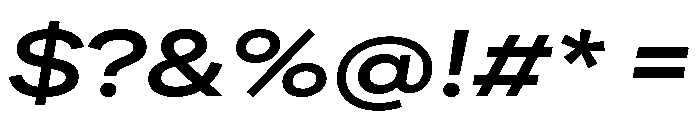FactorA Bold65Italic Font OTHER CHARS