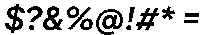 FactorA BoldItalic Font OTHER CHARS