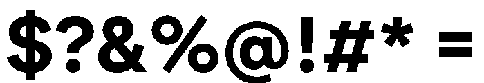 FactorA Extrabold Font OTHER CHARS