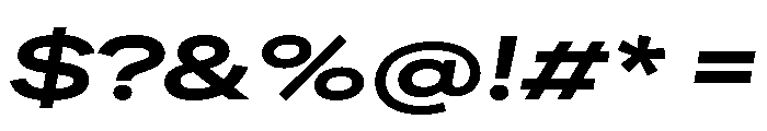 FactorA Extrabold100Italic Font OTHER CHARS