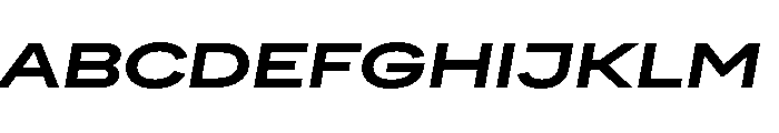 FactorA Extrabold100Italic Font UPPERCASE