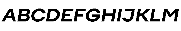 FactorA Extrabold35Italic Font UPPERCASE