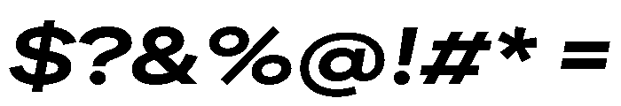 FactorA Extrabold65Italic Font OTHER CHARS