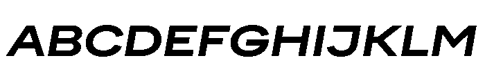 FactorA Extrabold65Italic Font UPPERCASE