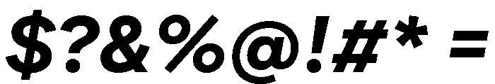 FactorA ExtraboldItalic Font OTHER CHARS