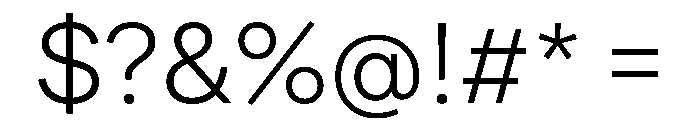 FactorA Light Font OTHER CHARS