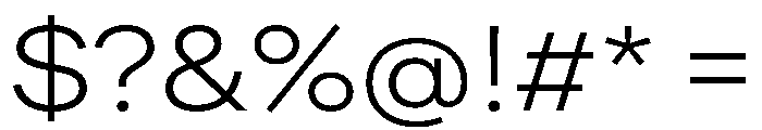 FactorA Light35 Font OTHER CHARS