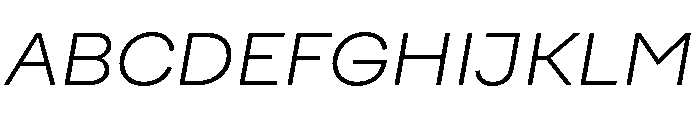 FactorA Light35Italic Font UPPERCASE