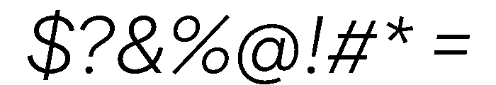 FactorA LightItalic Font OTHER CHARS
