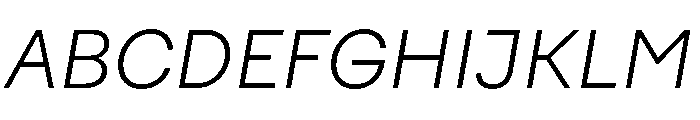 FactorA LightItalic Font UPPERCASE
