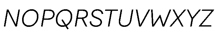 FactorA LightItalic Font UPPERCASE