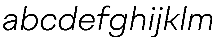 FactorA LightItalic FONT