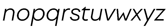 FactorA LightItalic Font LOWERCASE