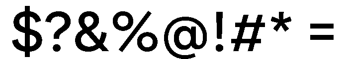 FactorA Medium Font OTHER CHARS