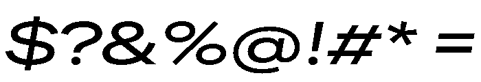 FactorA Medium100Italic Font OTHER CHARS